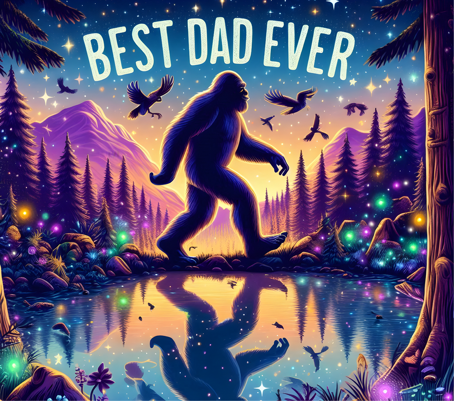 Best dad ever sasquatch - vinyl wrap