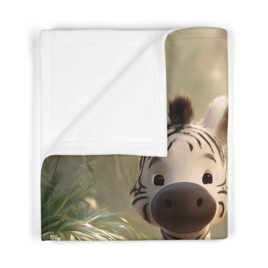 Cute Animal Prints Baby Blanket, Jungle Theme Nursery Decor, Soft Fleece Blanket, Baby Shower Gift, Kids Cozy Blanket