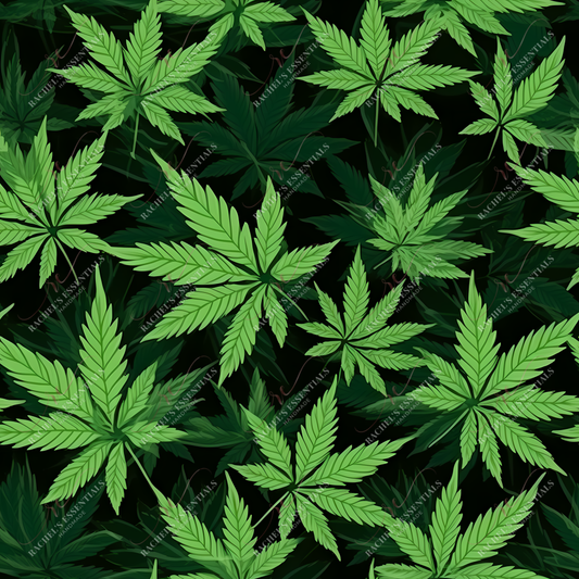 420 Leaves 6 - Vinyl Wrap Seamless Vinyl