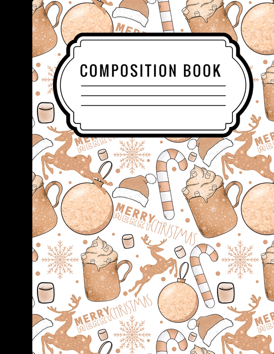 Gold Christmas - Composition notebook vinyl