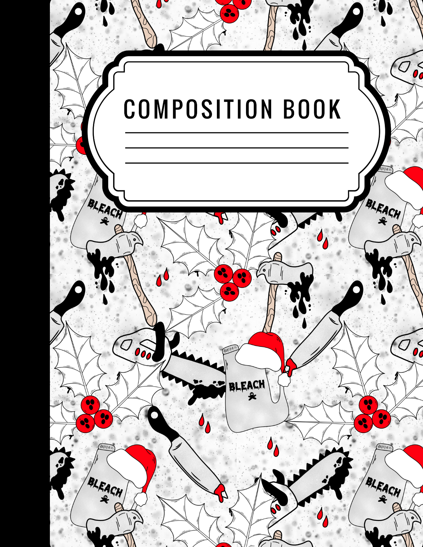 Creepy Christmas - Composition notebook vinyl