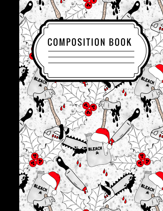 Creepy Christmas - Composition notebook vinyl