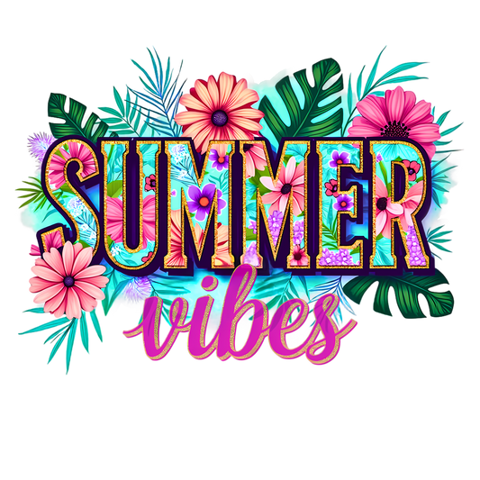 Summer vibes - ready to press sublimation transfer print