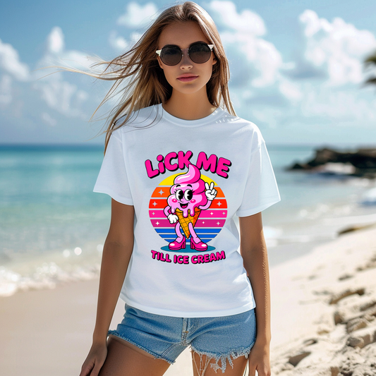 Lick me ice cream - ready to press sublimation transfer print