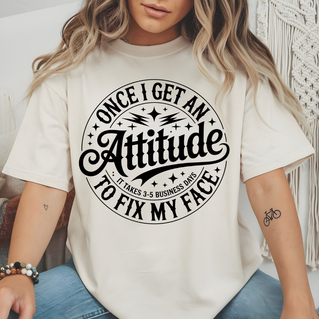 Once I get an attitude - ready to press sublimation transfer print