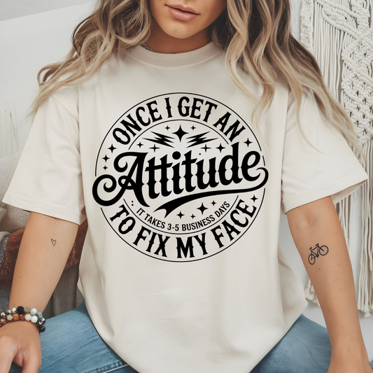 Once I get an attitude - ready to press sublimation transfer print