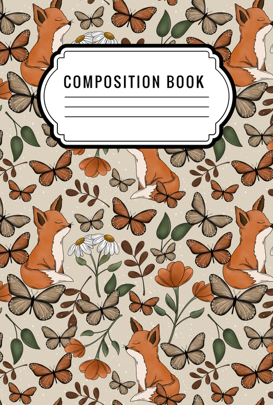 Fox - Composition notebook vinyl