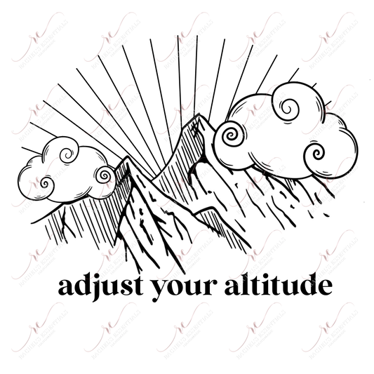 Adjust Your Altitude - Clear Cast Decal