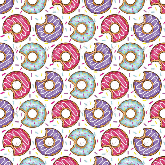 Bitten Donuts - Ready To Press Sublimation Transfer Print Sublimation