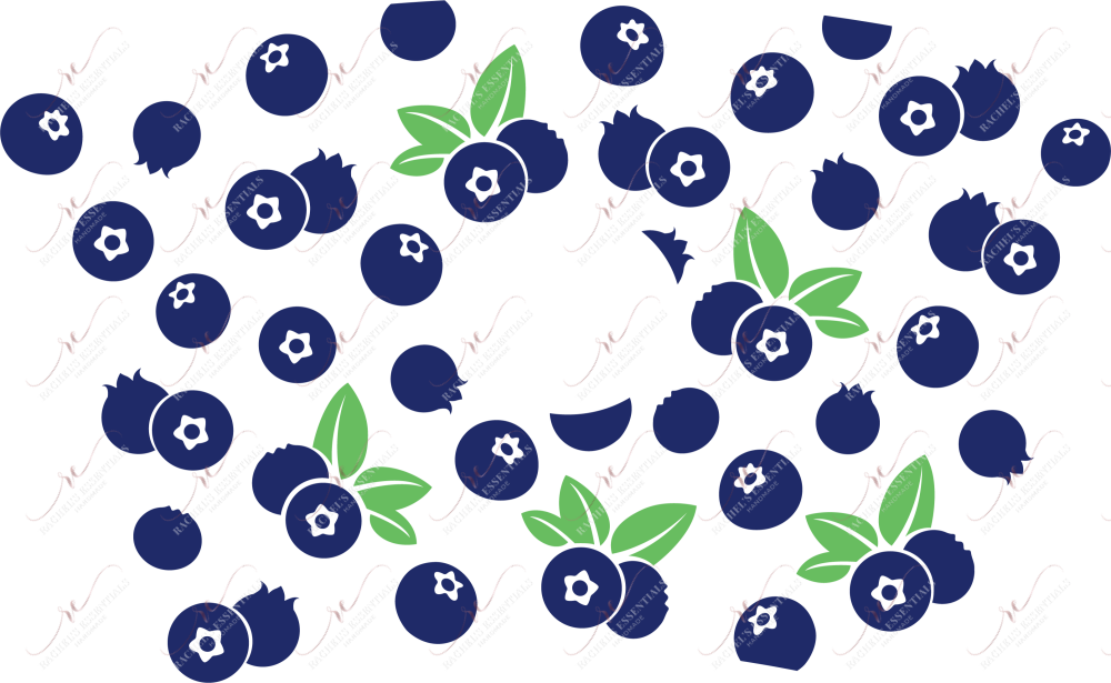 Blueberry- Cold Cup Wrap Cup Wrap