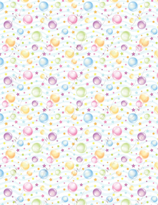 Bubbles And Stars - Ready To Press Sublimation Transfer Print Sublimation