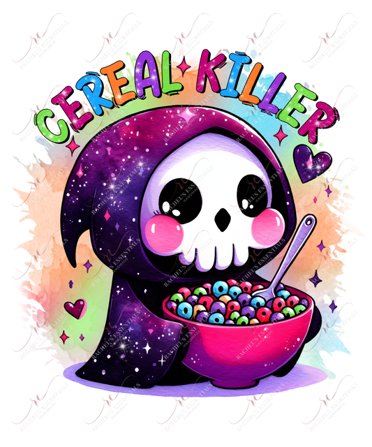 Cereal Killer - Ready To Press Sublimation Transfer Print Sublimation