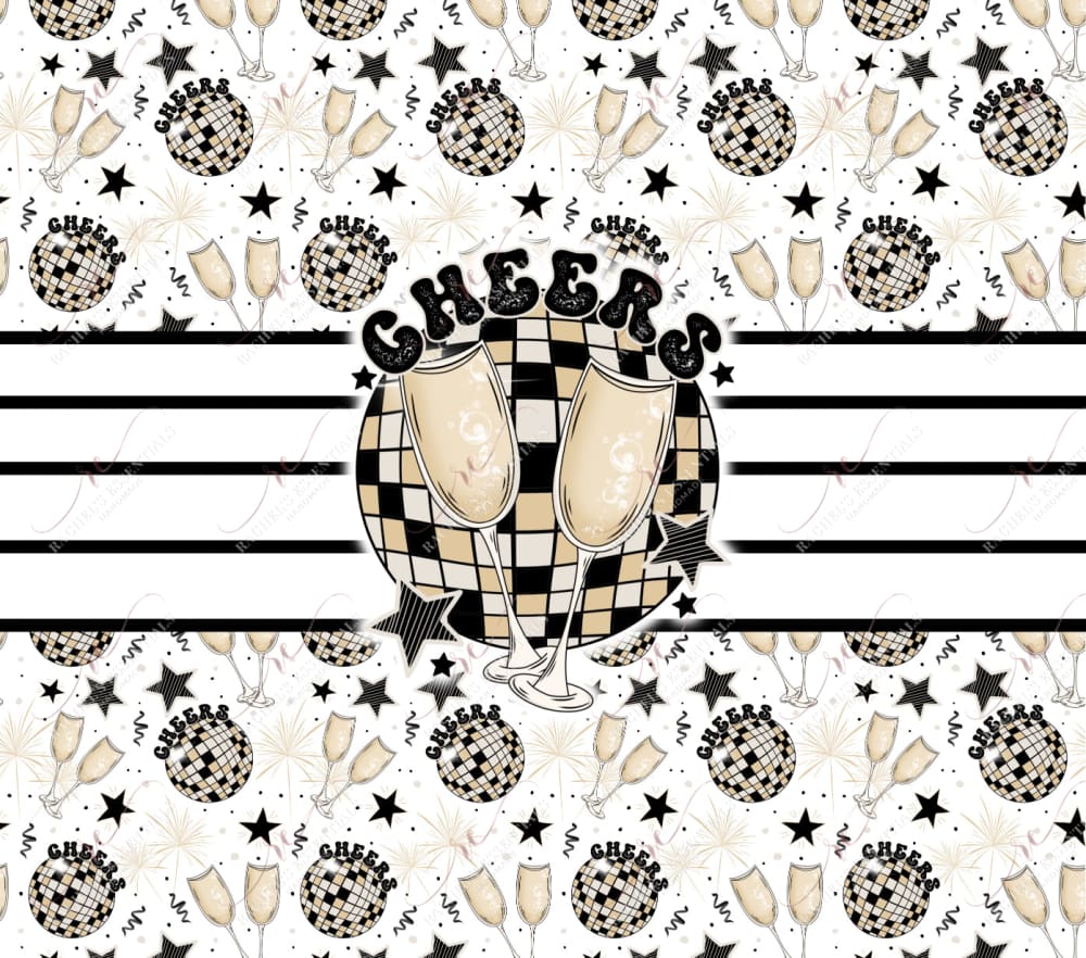 Cheers Tumbler Wrap - Vinyl Wrap 12/23 Vinyl