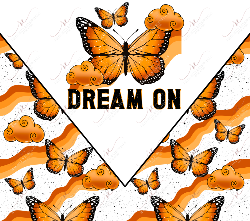 Dream On Butterflies - Ready To Press Sublimation Transfer Print Sublimation