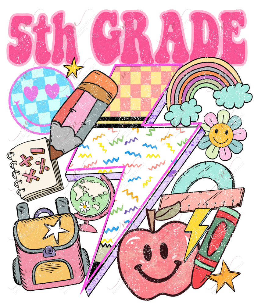 First Day Of School - Ready To Press Sublimation Transfer Print Sublimation