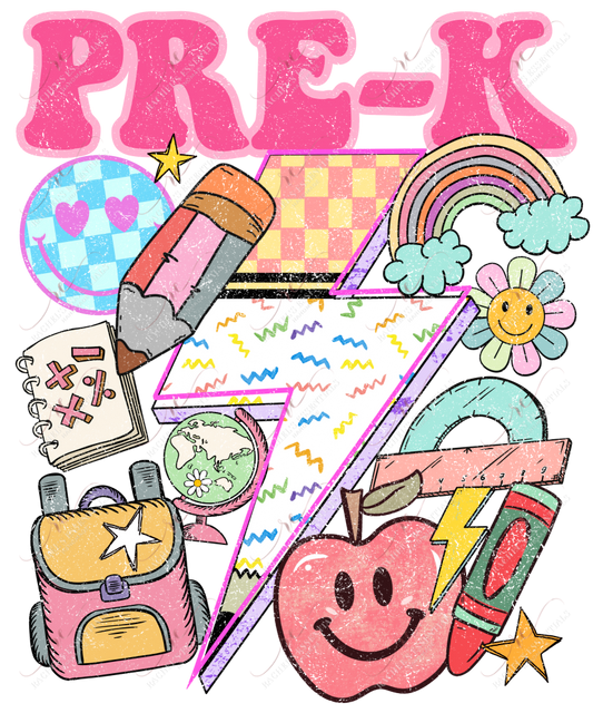 First Day Of School - Ready To Press Sublimation Transfer Print Sublimation