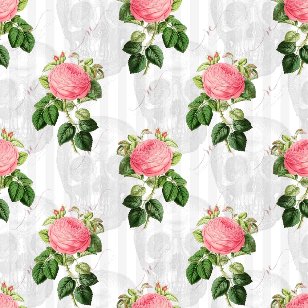 Floral Skull Pink - Vinyl Wrap