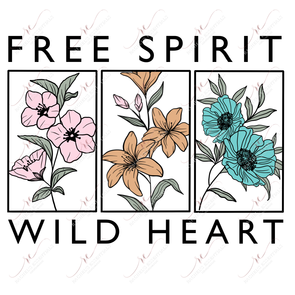 Free Spirit Wild Heart - Clear Cast Decal