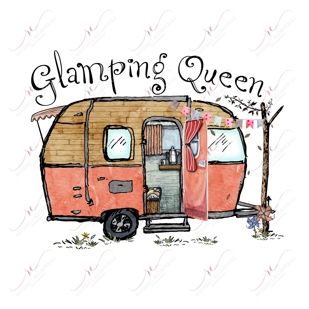 Glamping Queen - Ready To Press Sublimation Transfer Print Sublimation