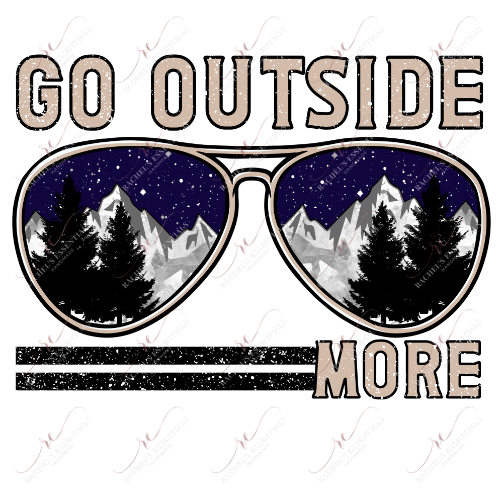 Go Outside More- Clear Cast Decal