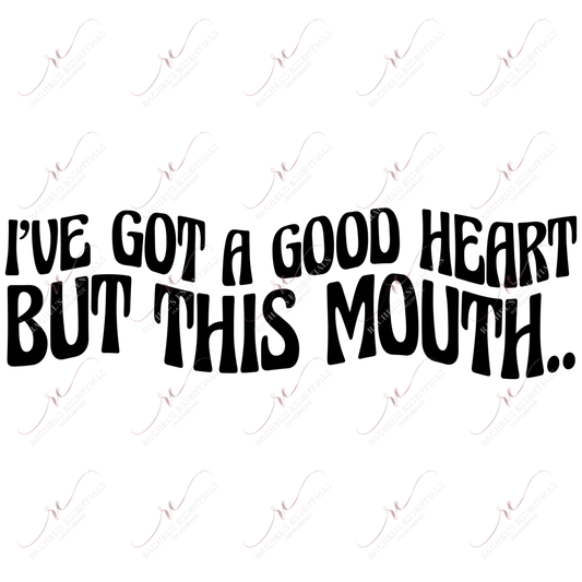 Good Heart - Clear Cast Decal