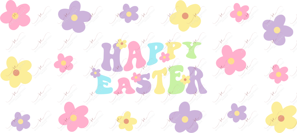 Happy Easter - 16Oz Vinyl Libbey Wrap