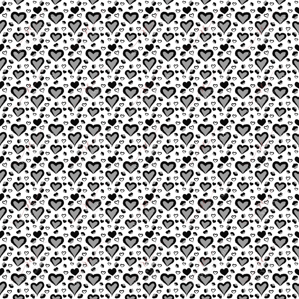 Heart Leopard - Ready To Press Sublimation Transfer Print Sublimation