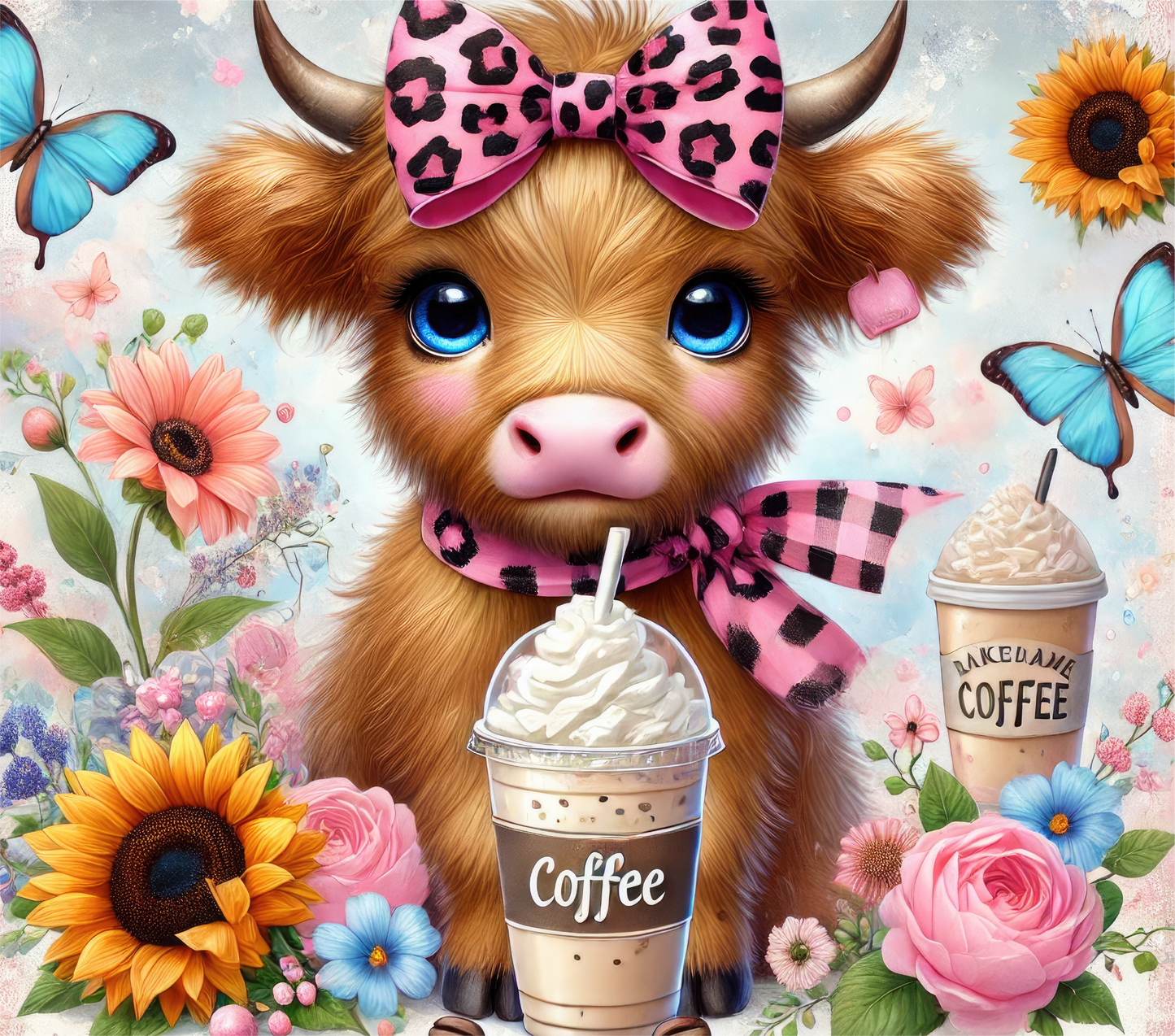 Highland coffee - ready to press sublimation transfer print