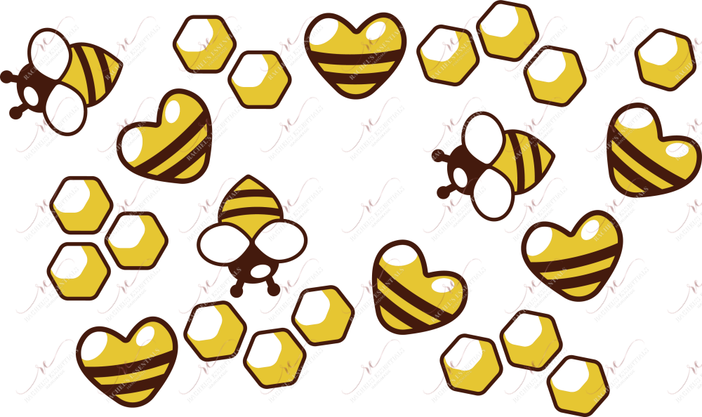 Honeycomb Hearts - Cold Cup Wrap