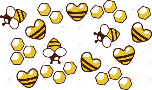 Honeycomb Hearts - Cold Cup Wrap
