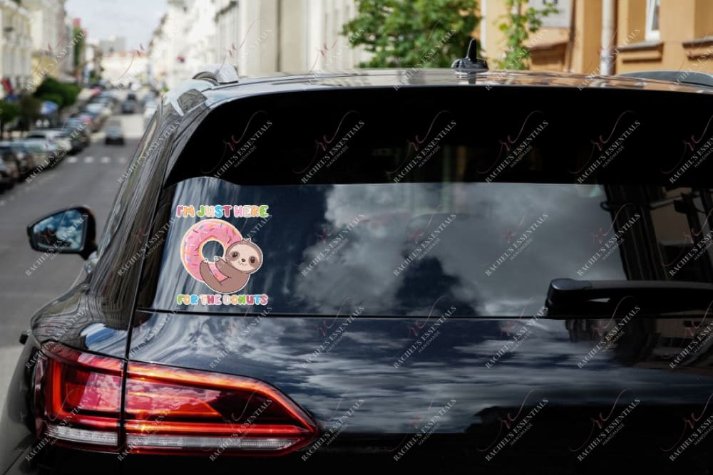 Just Here For The Donuts Decal