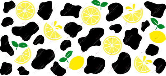 Lemons & Cows - 16Oz Vinyl Libbey Wrap