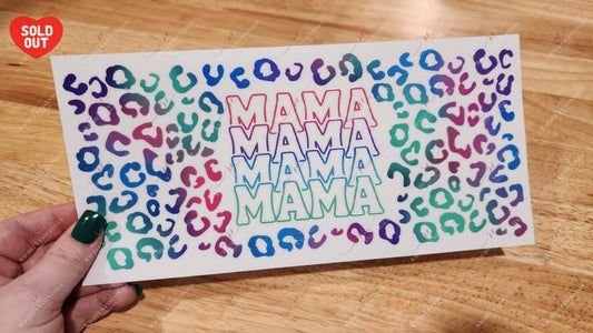 Leopard Mama Uv Dtf Wrap