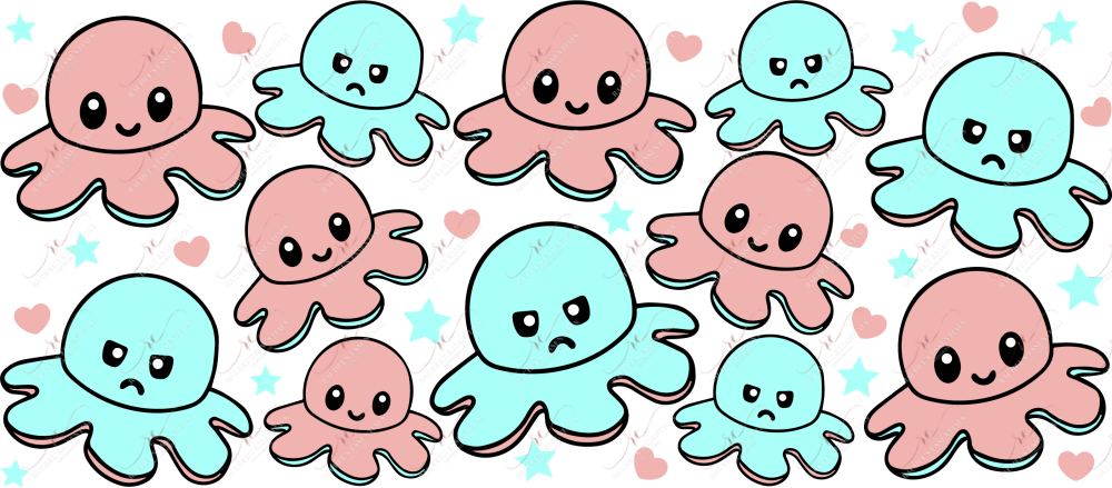 Mood Octopus - Libbey/Beer Can Glass Sublimation