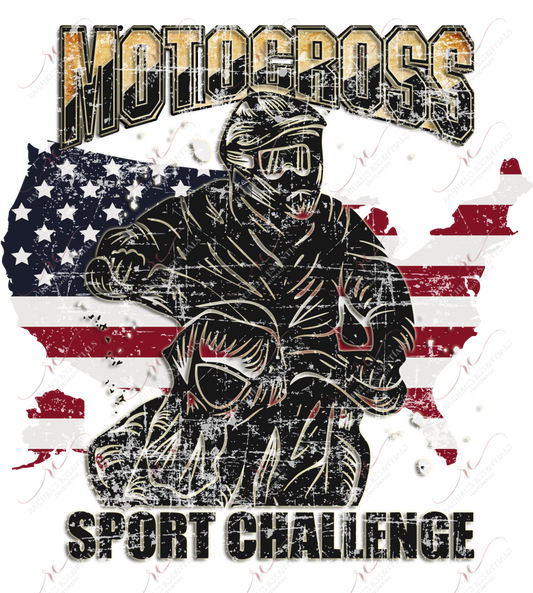 Motor Cross Sport Challenge - Ready To Press Sublimation Transfer Print Sublimation
