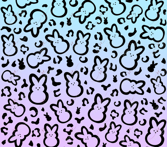 Peeps Bunnies OmbrΓ© - Ready To Press Sublimation Transfer Print Sublimation