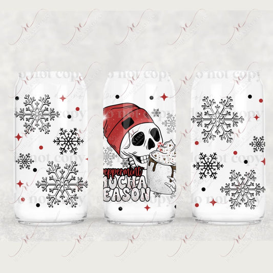Peppermint Mocha Season - Libbey/Beer Can Glass 12/23 Sublimation