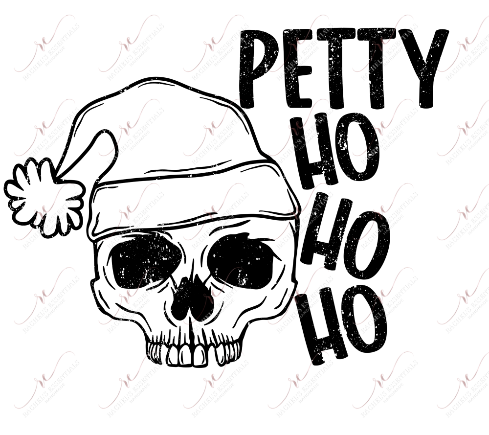 Petty Ho White - Ready To Press Sublimation Transfer Print Sublimation