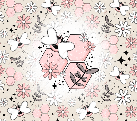 Pink Bees - Vinyl Wrap 4/24 Vinyl