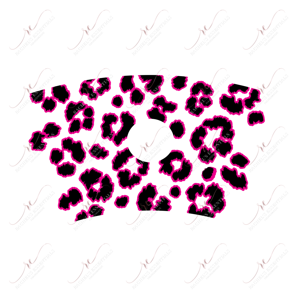 Pink Leopard - Cold Cup Wrap