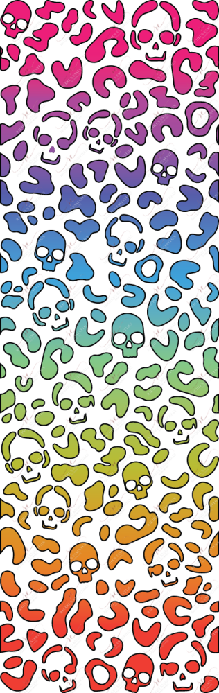 Rainbow Skull Leopard - Vinyl Pen Wrap
