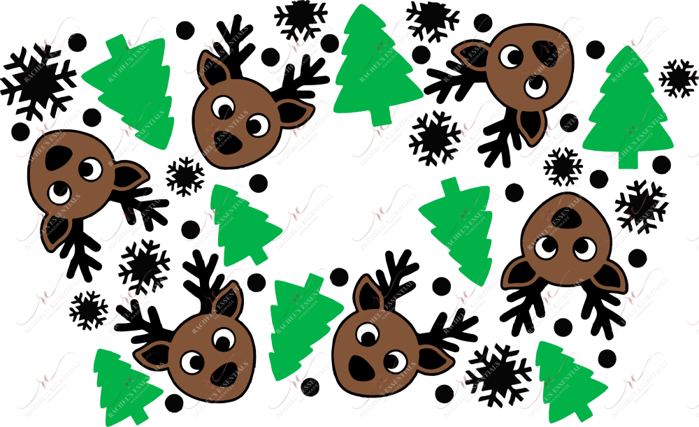 Reindeer Trees - Cold Cup Wrap Cold