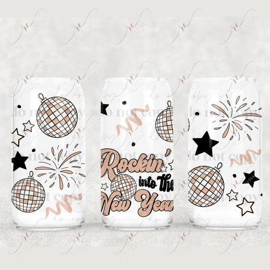 Rocking Into The New Year - Libbey/Beer Can Glass Sublimation