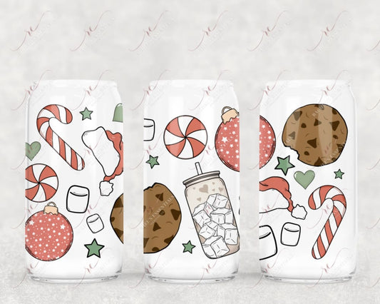 Santas Favorites - 16Oz Vinyl Libbey Wrap