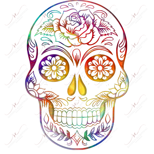 Skull Mandala - Ready To Press Sublimation Transfer Print Sublimation