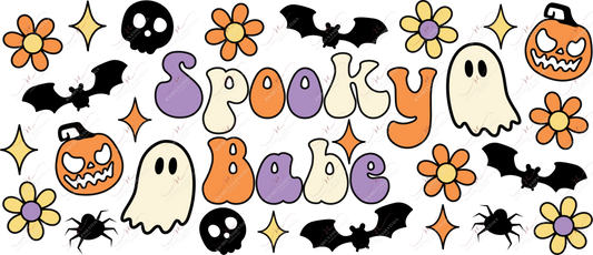 Spooky Babe - 16Oz Vinyl Libbey Wrap