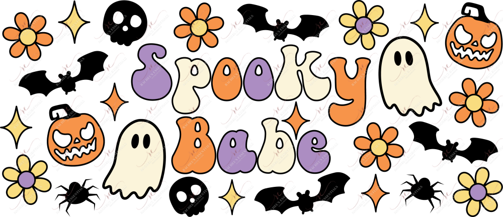 Spooky Babe - 16Oz Vinyl Libbey Wrap