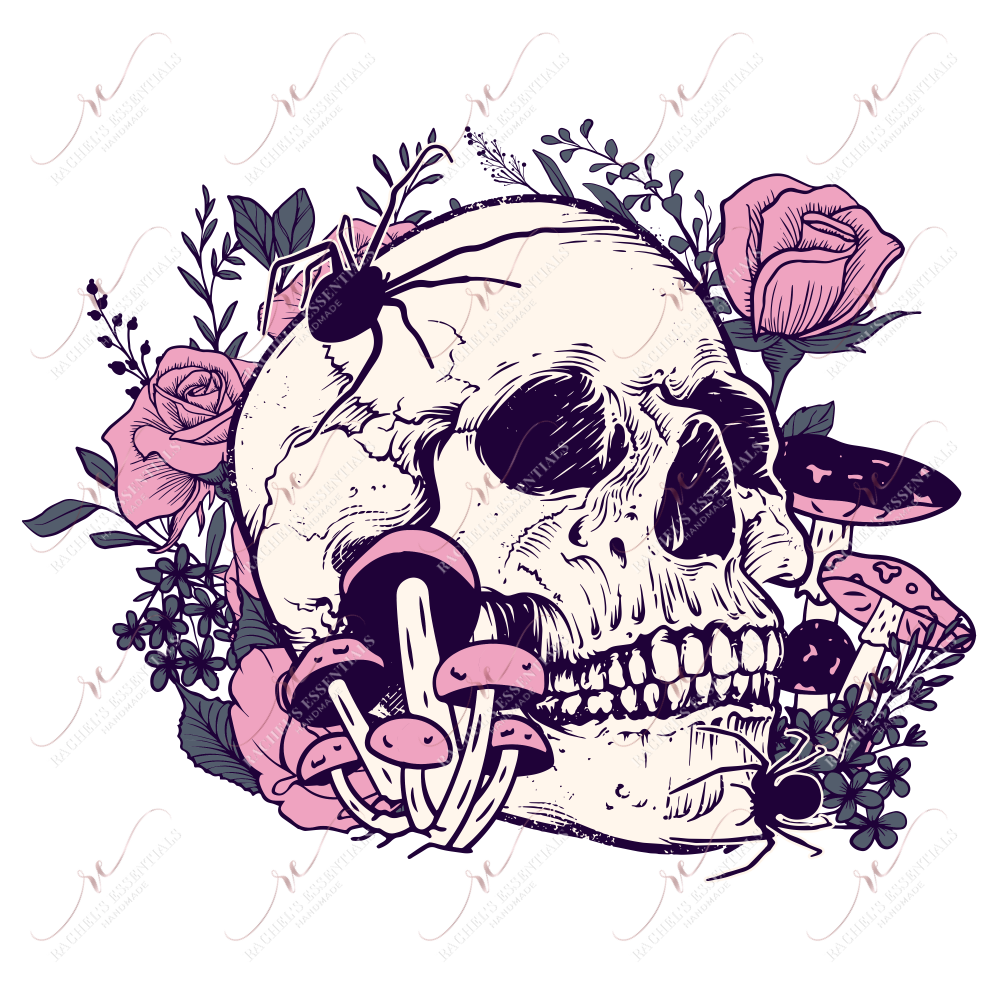 Spooky Skeleton - Ready To Press Sublimation Transfer Print Sublimation