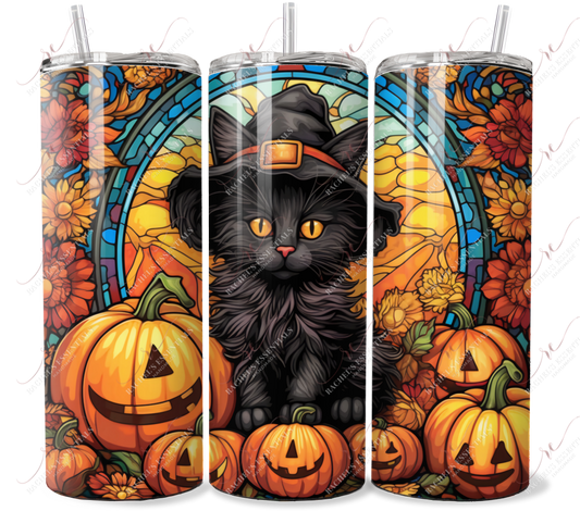 Stained Glass Cat - Ready To Press Sublimation Transfer Print Sublimation