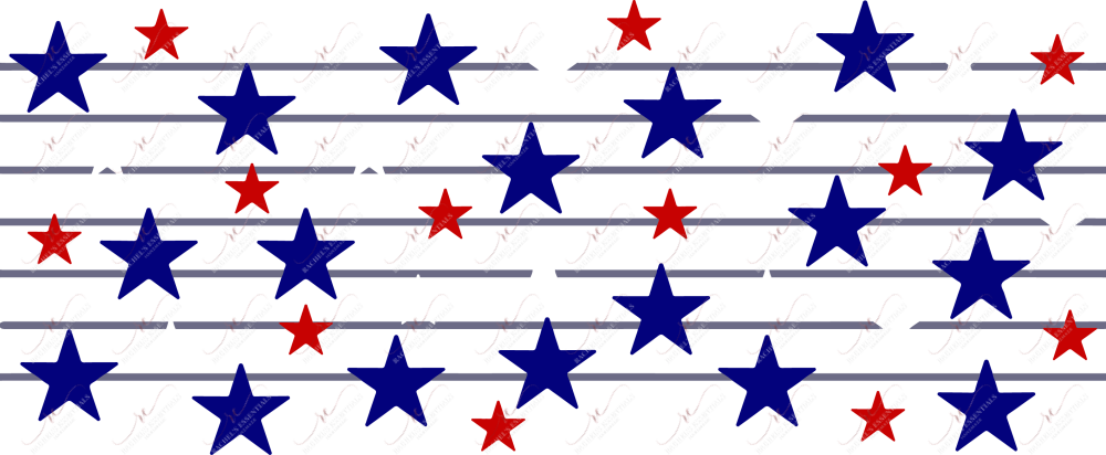 Stars And Stripes - 16Oz Vinyl Libbey Wrap